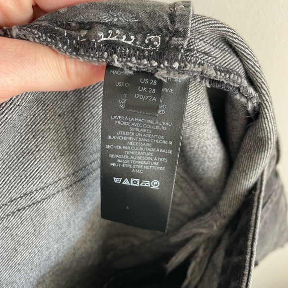 Free People We The Free Bailey Denim Mini Skirt - Bailey Black Wash - Size 28 - Picture 14 of 15